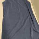 ODODOS Modal Soft V-Neck Tank Dress for Women Sleeveless Sundress Casual Relaxed Summer Dress with Pocket, Deep Blue, X-Large