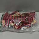 2 Pcs Prelit Christmas Bows Decor with 20 Lights, Santa Bells Black Red Buffalo Plaid Xmas Bows 20" by 11" Christmas Tree Wreaths Garland Bow Battery Powered Christmas Decorations Home Indoor Outdoor