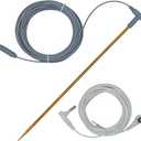 Copper Grounding Rod Kit with 40ft female cord and 15ft extended cord, connect yoga grouding mat, grounding sheet, blankets and Anti-static workbench to the earth, Portable Earth Connection kit