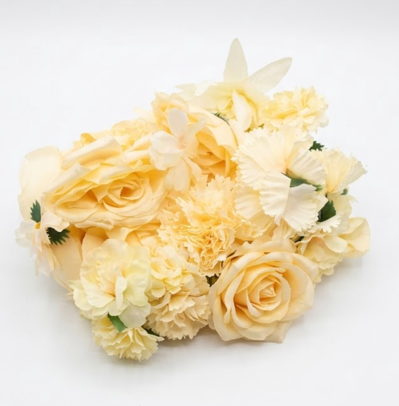 Artificial Flowers Combo Box Set for Outdoor Indoor DIY Wedding Bouquets Centerpieces Arrangements Bridal Shower Party Home Decorations 