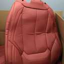 Coverado Seat Covers, Car Seat Covers Front Seats, Car Seat Cover, Car Seat Protector Waterproof, Car Seat Cushion Nappa Leather, Red Seat Covers Carseat Cover Universal Fit for Most Cars