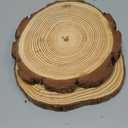 2 PCS Unfinished Wood Slices for Centerpieces, 6.3-7 Inch Natural Wood Slices with Tree Bark Pine and Wood Rounds Discs for DIY Crafts, Centerpieces, Art & Decor