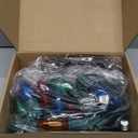 Joiedomi 24 Packs 30.75FT C9 Christmas Multicolor LED Pathway Lights, Waterproof Walkway Lights with Stakes Outdoor Connectable Decor for Holiday Outside, Yard, Garden, Party, Walkway Decor