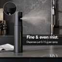 KIVY Glass Oil Sprayer for Cooking Precise Oil & Vinegar Spray Bottle Oil Mister Spray Bottle for Food Includes Funnel Perfect for Cooking & Air Fryer (Black)