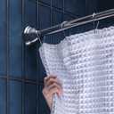 Moen MDN2170CH Magnetix 60-inch Curved Adjustable Single Shower Curtain Rod, Chrome