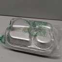 6 Pack Large Stainless Steel Snack Containers with Lids, 4 Compartments Metal Bento Snack Boxes, Reusable Meal Prep Lunch Containers Food Storage Container for Home Travel