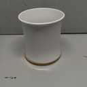 Comfify Large Ceramic Kitchen Utensil Holder with Bamboo Base - Modern Utensil Crock for Countertop Organization - Kitchen Counter Organizer for Cooking Tools, Spatulas, Spoons & More - White Ceramic