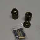 Keyless Lamp Socket, E26 Standard Medium Screw Vintage Light Socket, Edison Lamp Socket Holder Replacement, No Switch, UL Listed (2, Antique Brass)