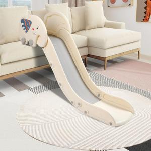 Indoor Couch Slide for Toddlers 1-3, Kids Baby Toddler Slide, Add-on for Modular Play Couches, Indoor Playset for Sofa Bed Stair, with Secure Guardrail, Gentle Slope, Extended Buffer Zone (Small)