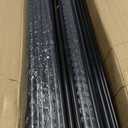 CKE 100 Pack 32" Round Aluminum Deck Balusters, 3/4" Diameter Hollow Round Black Aluminum Balusters for Deck Railing, Metal Deck Baluster Stair Spindles with Screws/Conectors for Railing Fencing R32