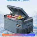Aeitto 12 Volt Car Refrigerator 20Quart Car Fridge Freezer Electric Cooler Portable Cooler 12V Fridge RV Refrigerator -4-68 Temp Control 12/24V DC & 100-240V AC for Travel, Camping, RV, Road