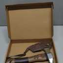 Grumpy Bear 11" Survival Axe Camping Hatchet  Forged High Carbon Steel Blade with Walnut Wood Handle  Shock-Absorbing, Anti-Slip Grip  Ideal for Bushcraft, Wood Splitting & Outdoor Adventures (Silver-Short-Plus)