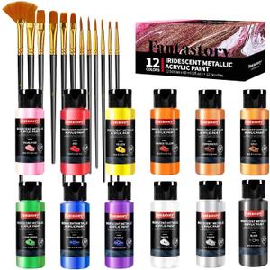 Fantastory High-Saturation Pro Acrylic - Orange (150ml/ 5oz) - Superior Coverage + Accurate Hue Reproduction, Artist-Grade for Canvas/ Wood/ Clay/ Textile/ Glaze, BBD: 2025/01/10