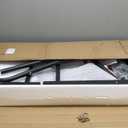 KOMOREBI Overbed Table with Wheels Laptop Desk Cart Table Over The Bed Table Adjustable Height and Length for Hospital and Home use (Black)