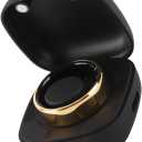Smart Ring, Fitness Tracking Smart Ring with Charging Case, IPX8 Health Rings for Women and Men for Monitoring Remote Care (13#) (Gold)