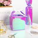 Burymento Holographic Iridescent Shiny Sparkle Metallic Glitter Purple Gift Wrapping Paper for Birthday, Valentines, Mothers day, Graduation, Wedding, Fathers day, Christmas (17 IN x 32.8 FT)