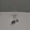 AOZITA 17oz Clear Glass Olive Oil Dispenser Bottle - 500ml Oil & Vinegar Cruet with Pourers and Funnel - Olive Oil Carafe Decanter for Kitchen