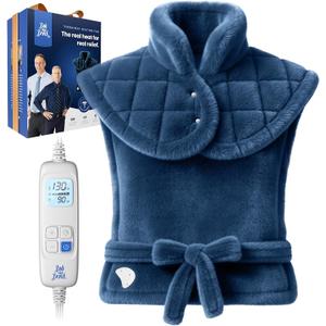 Bob and Brad Heating Pad for Back Pain Relief, FSA Eligible HSA Eligible Electric Heat Pad for Neck, Shoulders & Full Body, Edge-Weighted Design, Fast Heating, ETL Certified, Gift for Women Men 24"x33."