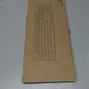 QUASIO Wireless Keyboard, 2.4G FullSized Ergonomic Wireless Computer Keyboard with Wrist Rest for Windows, Mac OS Laptop/PC/Desktop/Notebook(Black)