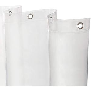 Kenney MB61160 Microban Protected Medium Weight 4.8 Gauge Waterproof PEVA Shower Curtain Liner with Rust-Resistant Metal Grommets and Weighted Magnetic Hem for Bathroom, 70" W x 72" H, Clear, 1-Pack (70"W x 72"L (Pack of 1))