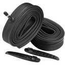 FANSPRO 2 Pack of 27.5 Inch Bike Tube 27.5x1.75 1.95 2.10 2.125 2.20 2.25 2.30 2.35 2.40 Heavy Duty Bicycle Tube with 2 Tire Levers,32mm Schrader Valve Premium Quality Butyl Inner Tube