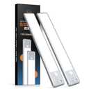 BLS 10inch Under Cabinet Lights, 40 LED Closet Lights, Motion Sensor Light Indoor, Battery Operated Lights, 1800mah USB C Rechargeable Under Cabinet Lighting, Magnetic Night Light for Kitchen (2 Pack)