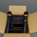 Karaoke Machine with 2 Wireless Microphones, Portable Bluetooth Karaoke Speaker for Adults & Kids, PA System Speaker for Gatherings,Home Party,Outdoor,Camping, Support USB/TF Card/AUX in (80W)