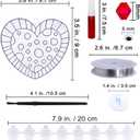 Winlyn 27 Sets Heart Suncatchers Ornaments Decoration DIY Window Paint Art Stickers Craft Kit Heart Sun Catchers for Kids Mother's Day Gift Valentine's Day Classroom Art Project Party Favors