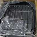 SNTD Dish Drying Rack, Expandable Dish Rack for Kitchen Counter, Stainless Steel Dish Drainer with Drainboard Set and Utensil Holder (Gray)