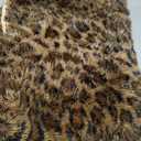 XeGe 20x54 Fluffy Leopard Print Body Pillow Cover, Cheetah Print Plush Fuzzy Faux Fur Body Pillowcase with Zipper, Farmhouse Shaggy Furry Long Pillow Cover for Pregnant Women Side Sleeper, Brown