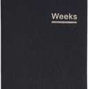 Undated Weekly Planner Notebook Pocket Organizer Appointment Book Journal Notebook A6 Week Plan Notepad (Black)