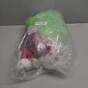 Christmas Green Costume for Men 7 Pcs Furry Adult Santa Claus Costume Mask Santa Suit Large