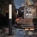 Outdoor Pathway Lights, 71 Inches Tall Bollard Light, 3000K Landscape Path Lighting, Large Mordern Led Bollards, IP65 Waterproof Pole Sidewalk Lights Wired for Driveway Walkway Garden Yard, 71" Tall AC100-240V