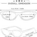 Kursan Small Face Sunglasses for Women Men Fashion 90s Style Sun Glasses