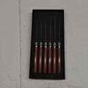 Steak knives Serrated Edge Sharp Light Premium Dishwasher Safe Stainless Steel Knife Set of 8 Wood Handle with Gift Box