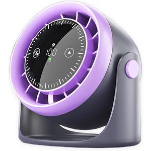 Desktop Circulating Fan with 100 Speeds, Whisper-Quiet Brushless Motor, USB-C Fast Charging & 10 Hr Runtime Desk Fan Table Fan for Office, Kitchen & Bedroom Cooling