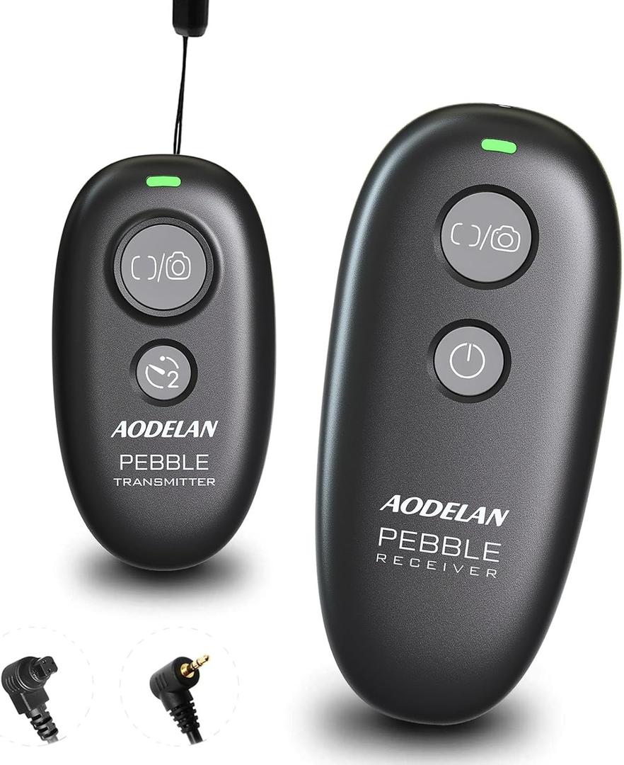 Camera Remote Control Wireless Shutter for Canon EOS RP, R6, ROS RP, Rebel T6, T7, T5, T3, SL2, 5D Mark II, 5d Mark iii, 5d Mark iv, 6D Mark II, 7d Mark ii, 7D Series, 5D Series; for Fujifilm X-T3