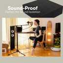 FoamTouch 5" Thick, 24" Long x 24" Wide Charcoal High Density Foam, Square Charcoal Foam Ideal for Foam Padding, Seat Replacement, Chair Cushion Replacement, Wheelchair Seat Cushion and More (1 Pack)