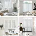 Haton Window Privacy Film, Frosted Glass Film, Sun Blocking Static Cling for Bathroom & Office, Heat Control Anti Glare Removable, UV Rejection Non-Adhesive Covering for Home, 23.6" x 157.4"