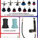 Radiator Coolant Pressure Tester Kit 18pc Automotive Cooling System Pressure Tester Kit for Water Tank Leakage Detection