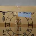 Mee 2ou Large Wall Clock for Living Room Decor, Non Ticking Silent, Battery Operated Modern Vintage Wood Oversized Decorative Wall Clock for Bedroom Kitchen Farmhouse Office Decor, 20"