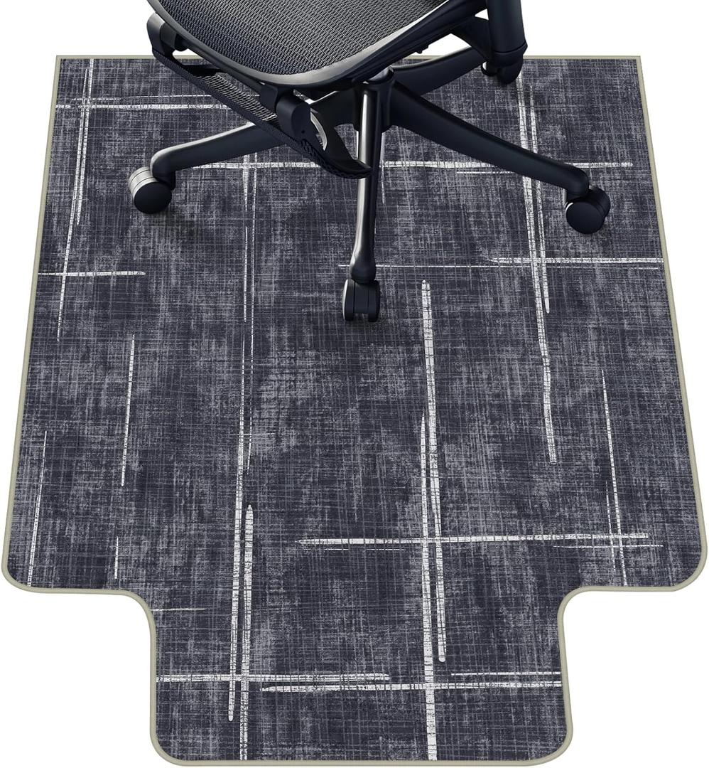 Office Chair Mat for Hardwood Floor & Tile Floor,36"X 48" Heavy Duty Desk Chair Mat for Hard Floors, Under Desk Rug for Rolling Computer Chair,Anti Slip,Low Pile Carpet Protector-Convex