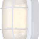 WISBEAM LED Bulkhead Light, Outdoor LED Wall Light for House, Dimmable, 6W Replace 60W, 450 Lumen 3000K Daylight White 80CRI, Waterproof, ETL Rated