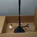 BoostArea Standing Lamp with Glass Shade, Modern Industrial Floor Lamp with Foot Switch, Bright 6W LED for Living Room and Bedroom