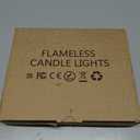 Tea Lights Flameless Candles, 50 Pack Warm White Battery Operated Flickering Candles 200+ Hours Ideal for Home Decoration Outdoor Wedding Parties (50pack Warm White)