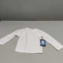 Gerber Unisex Baby Standard Toddler UPF 50+ Long Sleeve Rashguard Swim Shirt, White, 18 Months