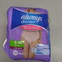 Always Discreet Adult Diapers for Women, Incontinence Underwear, Postpartum Essentials, Disposable Briefs, Max Absorbency, Bladder Leak Protection, Small/Medium, 19ct
