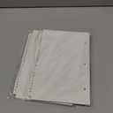 2 Set A to Z Tab Alphabet Dividers for 3 Ring Binder 5 1/2 x 8 1/2 Inch Binder Dividers Customizable Table of Contents Page with A to Z Tabs for Student Teacher Office Organize (White)