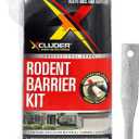 Xcluder Rodent Control Fill Fabric, Large DIY Kit with Inspection and Fit Tool, Stainless Steel Wool, Stops Rats and Mice