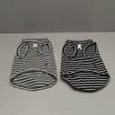 Koneseve Dog Shirt Vest Lightweight Stretchy Dog T-Shirts Soft Cool Sleeveless Stripe Vests Breathable Clothes for Puppy Kitty Cats Small Medium Large Dogs 2 Pack Black + Grey [ L/Large ]